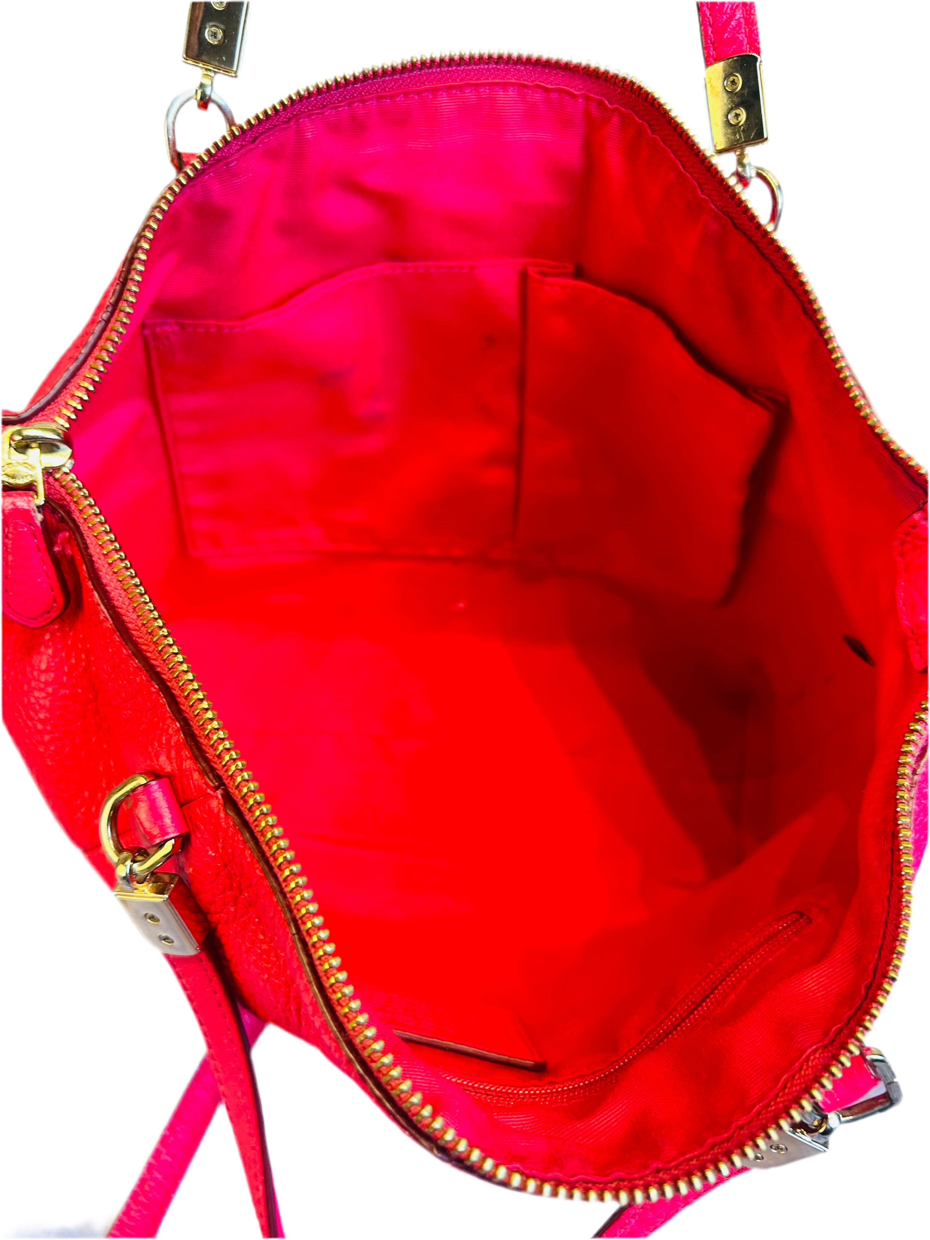 Coach Leather Hot Pink Crossbody Bag