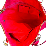 Coach Leather Hot Pink Crossbody Bag