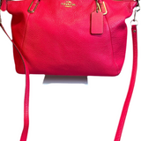 Coach Leather Hot Pink Crossbody Bag