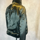 DONNA KAREN BLACK FAUX FUR JACKET