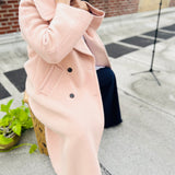 REBECCA TYLOR LIGHT PINK WOOL COAT