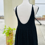 Rebecca Taylor Long Black Midi Lace Dress