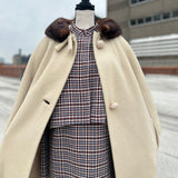 REBECCA TAYLOR PLAID WOOL DRESS SUIT