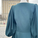 Rebecca Taylor Long Sleeve Green Dress