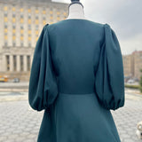 Rebecca Taylor Long Sleeve Green Dress