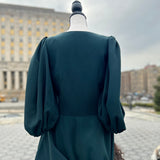 Rebecca Taylor Long Sleeve Green Dress