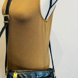 PERLINA BLACL LEATHER HANDBAG