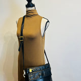PERLINA BLACL LEATHER HANDBAG