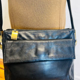 PERLINA BLACL LEATHER HANDBAG
