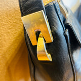 PERLINA BLACL LEATHER HANDBAG