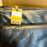 PERLINA BLACL LEATHER HANDBAG