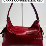 RED LEATHER BAG