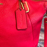 Coach Leather Hot Pink Crossbody Bag