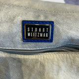Stuart Wietzman Leather Gray Hobo Bag