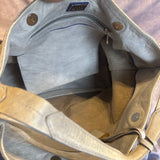 Stuart Wietzman Leather Gray Hobo Bag